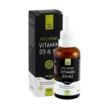 ЗЕХИРА МИЦЕЛАРЕН ВИТАМИН D3 + K2 50 мл / ZEHIRA MICELLAR VITAMIN D3 + K2