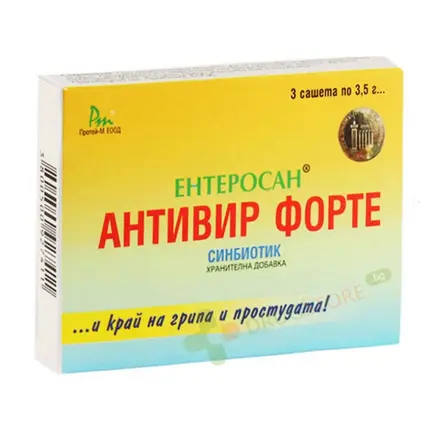 ЕНТЕРОСАН АНТИВИР ФОРТЕ саше 3 броя / PROTEY-M CO ENTEROSAN ANTIVIR FORTE sashe