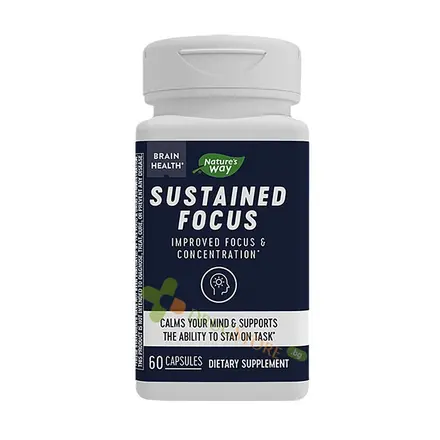 ФОРМУЛА ЗА ОПТИМАЛЕН ФОКУС капсули 60 броя / NATURE'S WAY SUSTAINED FOCUS
