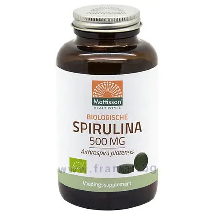 МАТИСЪН СПИРУЛИНА таблетки 500 мг 240 броя / MATTISSON HEALTHSTYLE ORGANIC SPIRULINA