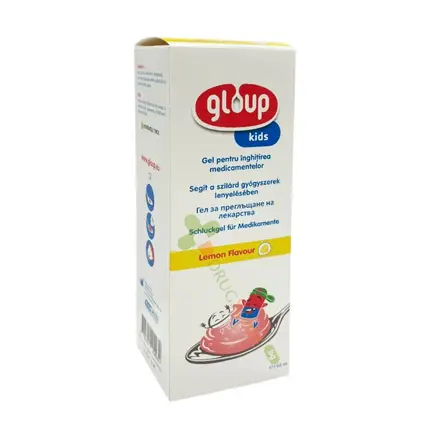 ГЕЛ ЗА ПРЕГЛЪЩАНЕ НА ЛЕКАРСТВА GLOUP KIDS 150 мл / SWALLOWING GEL GLOUP KIDS