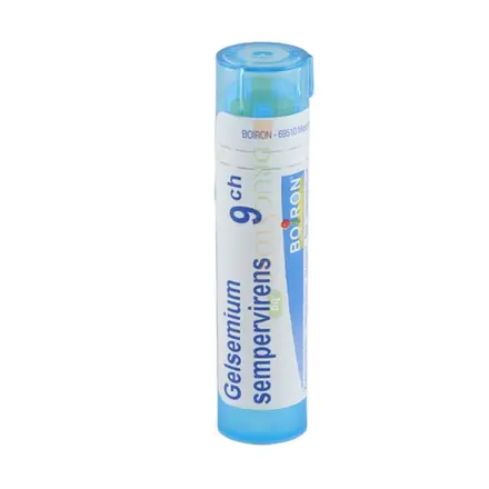 ГЕЛСЕМИУМ СЕМПЕРВИРЕНС 9 CH / BOIRON MONO GELSEMIUM SEMPERVIRENS 9 CH