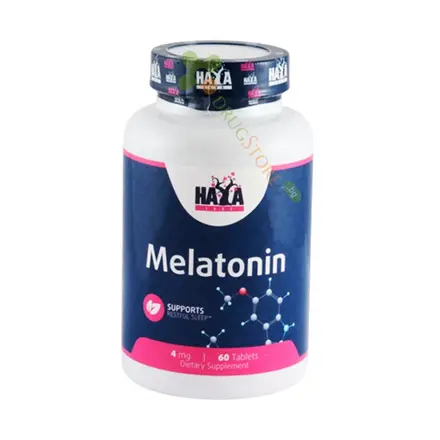 ХАЯ ЛАБС МЕЛАТОНИН таблетки 4 мг 60 броя / HAYA LABS MELATONIN