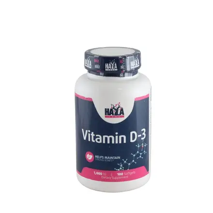 ХАЯ ЛАБС ВИТАМИН D капсули 1000 IU 100 броя / HAYA LABS VITAMIN D 1000 IU
