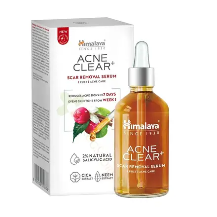 ХИМАЛАЯ АКНЕ КЛИЪР СЕРУМ ПРИ БЕЛЕЗИ 30 мл / HIMALAYA DRUG ACNE CLEAR SCAR REMOVAL SERUM