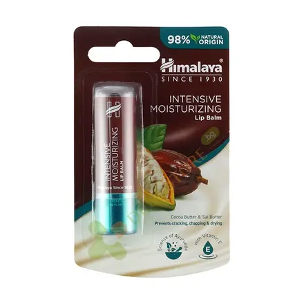 ХИМАЛАЯ ХИДРАТИРАЩ БАЛСАМ ЗА УСТНИ С КАКАОВО МАСЛО 4.5 г / HIMALAYA INTENSIVE MOISTURIZING COCOA BUTER LIP BALM