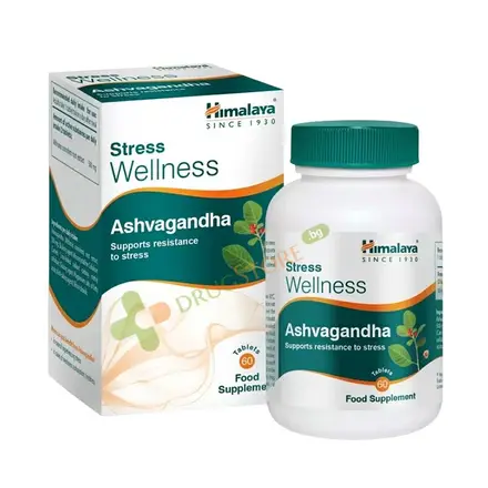 ХИМАЛАЯ СТРЕС УЕЛНЕС АШВАГАНДА таблетки 60 броя / HIMALAYA STRESS WELLNESS ASHVAGANDHA