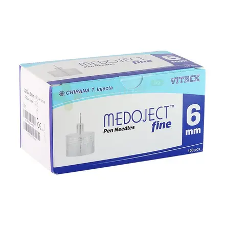 ИГЛИ ЗА ИНСУЛИНОВИ ПИСАЛКИ MEDOJECT FINE 32G 6 мм 100 броя / MEDOJECT FINE PEN NEEDLES 32G