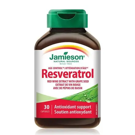 ДЖЕЙМИСЪН РЕСВЕРАТРОЛ капсули 30 броя / JAMIESON RESVERATROL