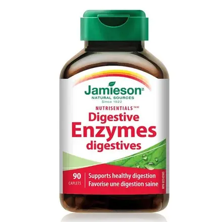 ДЖЕЙМИСЪН ХРАНОСМИЛАТЕЛНИ ЕНЗИМИ капсули 90 броя / JAMIESON DIGESTIVE ENZYMES