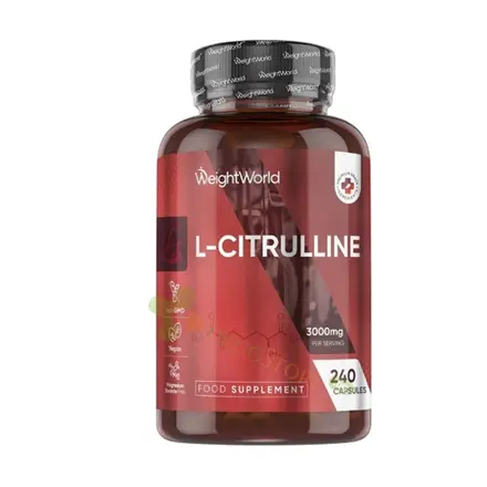 L-ЦИТРУЛИН капсули 240 броя / WEIGHT WORLD L-CITRULINE