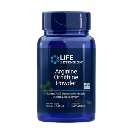 АРГИНИН ОРНИТИН прах 150 г / LIFE EXTENSION ARGININE ORNITHINE POWDER