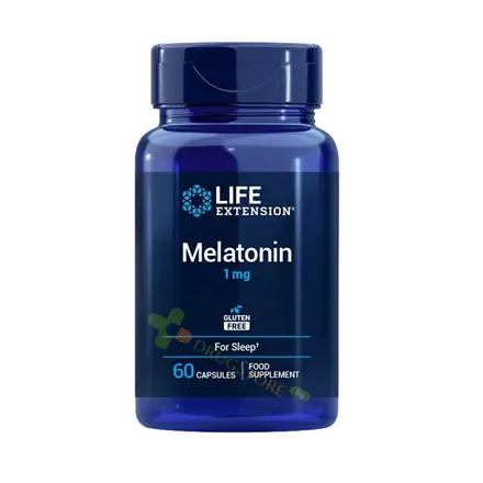 МЕЛАТОНИН капсули 1 мг 60 броя / LIFE EXTENSION MELATONIN