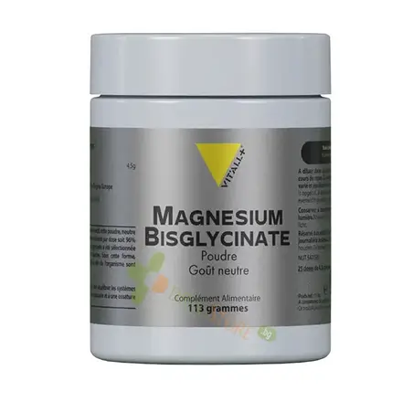 МАГНЕЗИЙ БИСГЛИЦИНАТ прах 113 г / VIT`ALL+ MAGNESIUM BISGLYCINATE powder