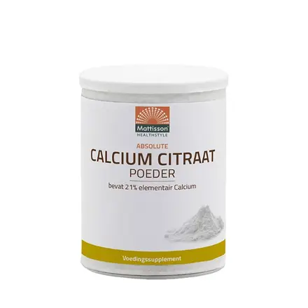 МАТИСЪН КАЛЦИЙ (ЦИТРАТ) прах 125 г / MATTISSON HEALTHSTYLE CALCIUM (CITRAT) powder