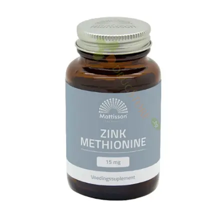 МАТИСЪН ЦИНК МЕТИОНИН капсули 15 мг 90 броя / MATTISSON HEALTHSTYLE ZINC METHIONINE