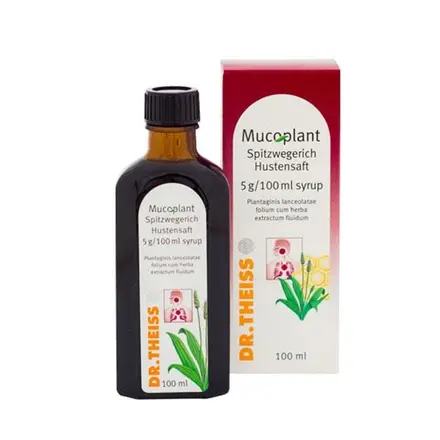 МУКОПЛАНТ СИРОП ЗА СУХА КАШЛИЦА С ТЕСНОЛИСТ ЖИВОВЛЯК сироп 100 мл. / MUCOPLANT PLANTAGO LANCEOLATA syrup 100 ml.