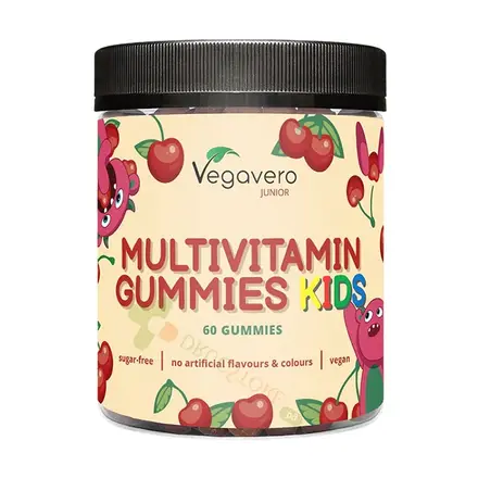 МУЛТИВИТАМИНИ ЗА ДЕЦА желирани мечета 60 броя / VEGAVERO MULTIVITAMIN FOR KIDS gummies
