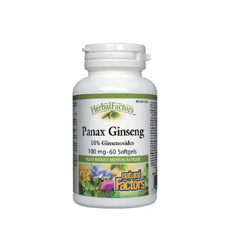 НАТУРАЛ ФАКТОРС КОРЕЙСКИ ЖЕНШЕН капсули 100 мг 60 броя / NATURAL FACTORS PANAX GINSENG