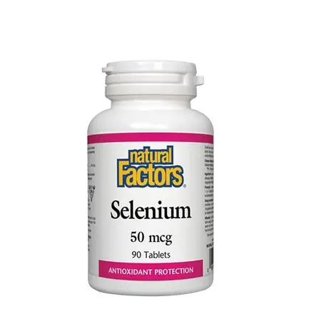 НАТУРАЛ ФАКТОРС СЕЛЕН таблетки 50 мкг 90 броя / NATURAL FACTORS SELENIUM