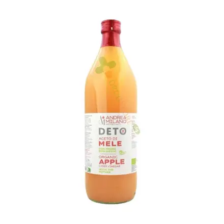 НЕФИЛТРИРАН ЯБЪЛКОВ ОЦЕТ, БИО 1 л / ANDREA MILANO ORGANIC APPLE CIDER VINEGAR