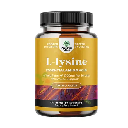 НЕЙЧЪРС КРАФТ L-ЛИЗИН таблетки 100 броя / NATURE'S KRAFT L-LYSINE