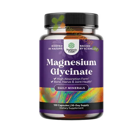 НЕЙЧЪРС КРАФТ МАГНЕЗИЙ БИСГЛИЦИНАТ капсули 120 броя / NATURE'S KRAFT MAGNESIUM GLYCINATE
