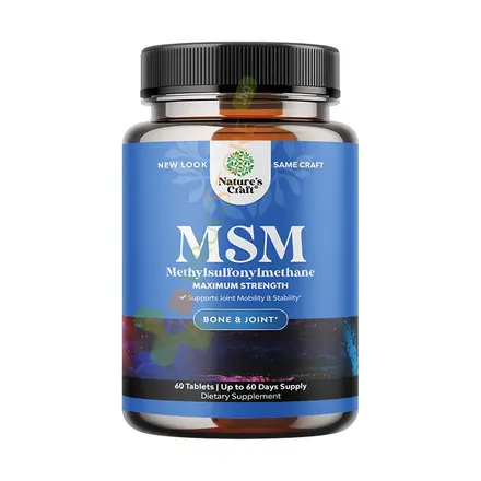 НЕЙЧЪРС КРАФТ МСМ таблетки 60 броя / NATURE'S KRAFT MSM
