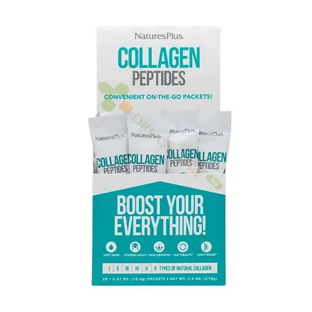 НЕЙЧЪРС ПЛЮС ХИДРОЛИЗИРАН КОЛАГЕН (6 ТИПА) саше 20 БРОЯ / NATURE'S PLUS HYDROLYZED COLLAGEN (6 TYPES) sachets