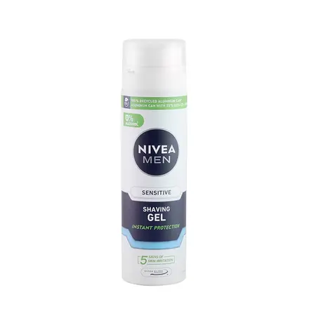 НИВЕА ГЕЛ ЗА БРЪСНЕНЕ СЕНЗИТИВ 200 мл / NIVEA MEN'S CARE SHAVING GEL SENSITIVE