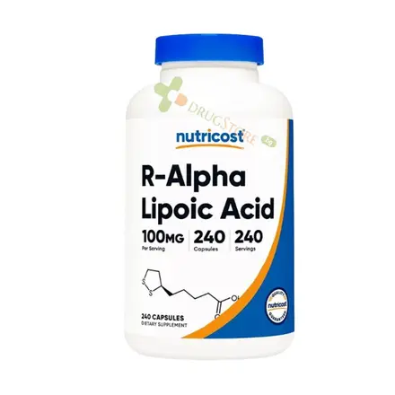 R-АЛФА ЛИПОЕВА КИСЕЛИНА капсули 100 мг 240 броя / NUTRICOST R-ALPHA LIPOIC ACID 100 mg