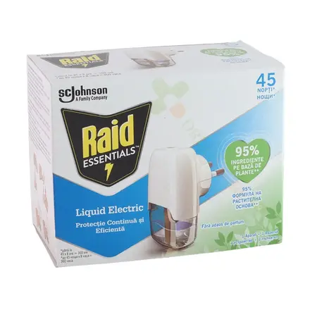 РАЙД ЕСЕНШЪЛС ЕЛЕКТРИЧЕСКИ ИЗПАРИТЕЛ + ПЪЛНИТЕЛ / RAID ESSENTIALS ELECTRIC VAPOR + REFILL
