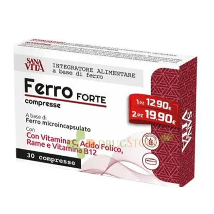 САНАВИТА ФЕРО ФОРТЕ таблетки 30 броя / PALADIN PHARMA SANAVITA FERO FORTE