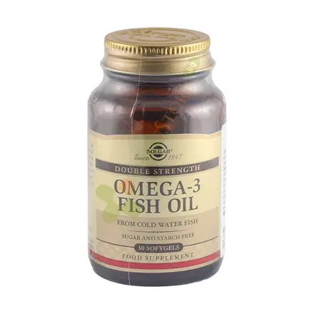СОЛГАР ОМЕГА 3 ДВОЙНА СИЛА меки капсули 30 броя /SOLGAR OMEGA 3 DOUBLE STRENGTH