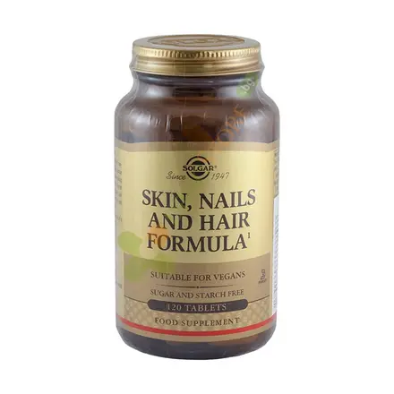 СОЛГАР ФOРМУЛА ЗА КОЖА, НОКТИ И КОСА таблетки 120 броя / SOLGAR SKIN, NAILS AND HAIR FORMULA