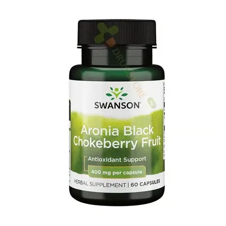 СУОНСЪН ЧЕРНА АРОНИЯ ПЛОД капсули 60 броя / SWANSON ARONIA BLACK CHOKEBERRY FRUIT