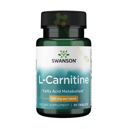 СУОНСЪН L - КАРНИТИН таблетки 500 мг 30 броя / SWANSON L - CARNITINE