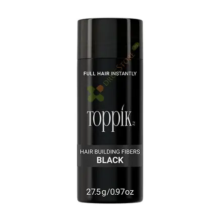ТОППИК ФИБРИ ЗА КОСА ЧЕРНО 27.5 г / TOPPIK HAIR BUILDING FIBERS BLACK