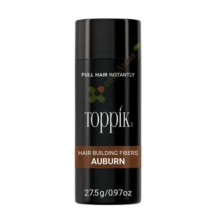 ТОППИК ФИБРИ ЗА КОСА КЕСТЕНЯВО 27.5 г / TOPPIK HAIR BUILDING FIBERS AUBURN