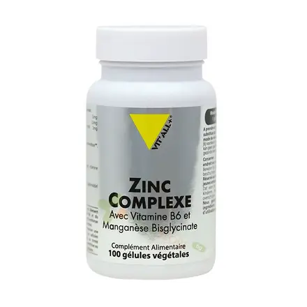 ЦИНК КОМПЛЕКС капсули 100 броя / VIT`ALL+ ZINC COMPLEX