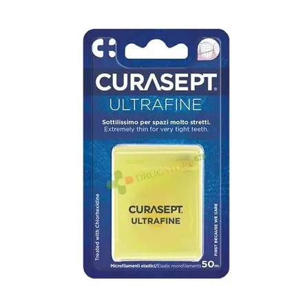 УЛТРАТЪНЪК КОНЕЦ ЗА ЗЪБИ КЮРАСЕПТ 50 м / CURASEPT CURASEPT ULTRAFINE FLOSS