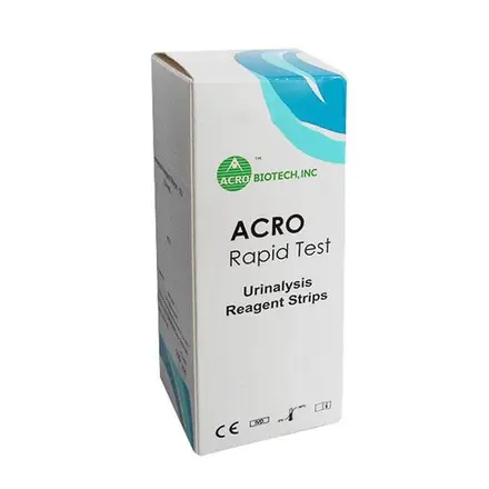 ТЕСТ ЛЕНТИ ЗА УРИНА КЕТОНИ АКРО 100 броя / URINALYSIS REAGENT STRIPS FOR KETONES ACRO