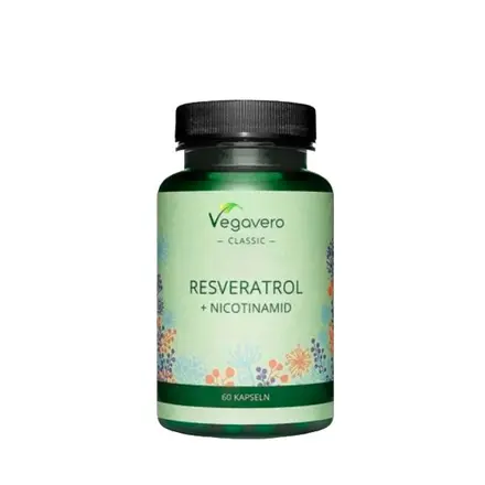 ВЕГАВЕРО РЕСВЕРАТРОЛ + НИКОТИНАМИД капсули 60 броя / VEGAVERO RESVERATROL + NICOTINAMID
