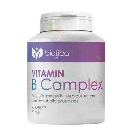 ВИТАМИН B КОМПЛЕКС таблетки 90 броя / BIOTICA VITAMIN B COMPLEX