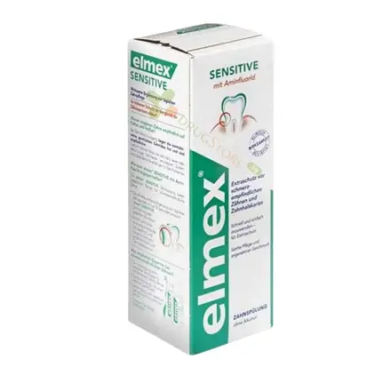 ВОДА ЗА УСТА ЕЛМЕКС СЕНЗИТИВ 400 мл / COLGATE PALMOLIVE ELMEX SENSITIVE MOUTHWASH