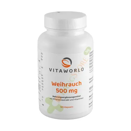 БОСВЕЛИЯ + ВИТАМИН B1, B2, B6 капсули 120 броя / VITA WORLD BOSSWELLIA + VITAMIN B1, B2, B6