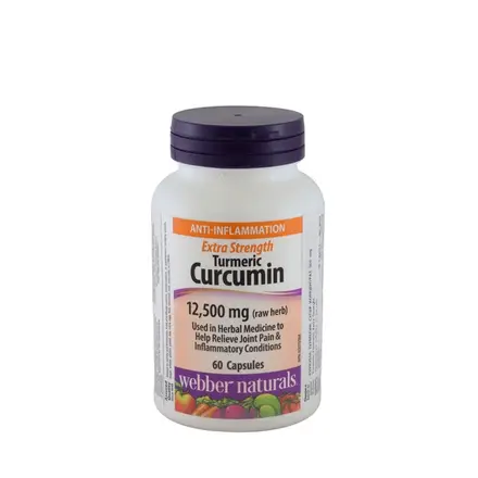 КУРКУМИН СУПЕР КОНЦЕНТРАТ (ТУРМЕРИК) капсули 60 броя / WEBBER NATURALS EXTRA STRENGHT TURMERIC CURCUMIN