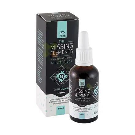 ЗЕХИРА МИНЕРАЛНИ КАПКИ МУМИО ЛИПСВАЩИЯТ ЕЛЕМЕНТ 50 мл / ZEHIRA THE MISSING ELEMENT ESSENCE OF MUMIO MINERAL DROPS