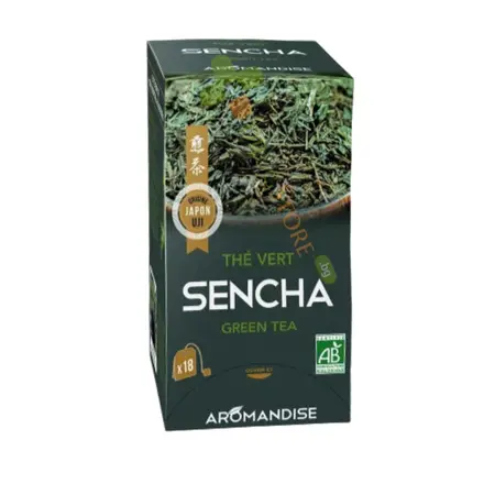 ЗЕЛЕН ЧАЙ СЕНЧА филтърни пакетчета 18 броя / AROMANDISE SENCHA GREEN TEA tea bags