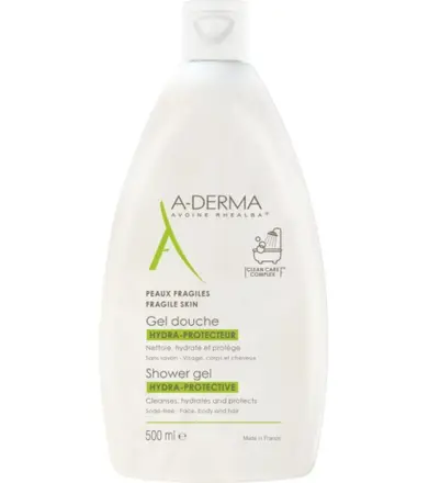 A-DERMA гел-душ хидратиращ защитен 500ml ПРОМО